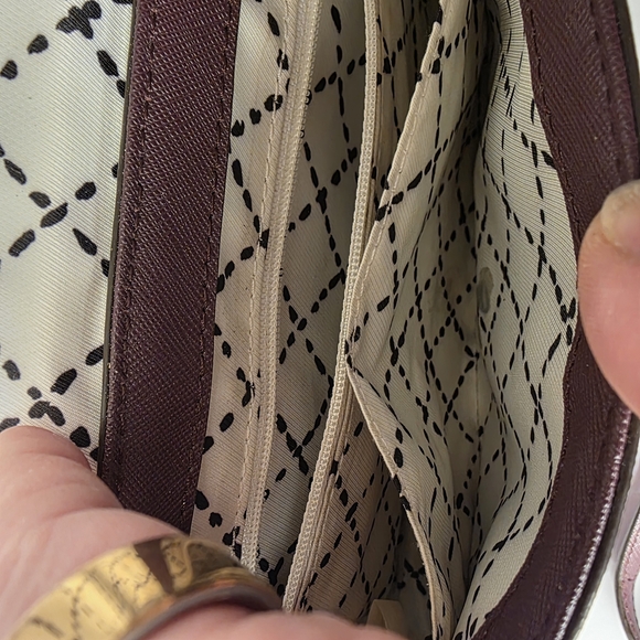 Kate Spade Greer Laurel Way Deep Plum Leather Crossbody Shoulder Bag - Picture 10 of 11